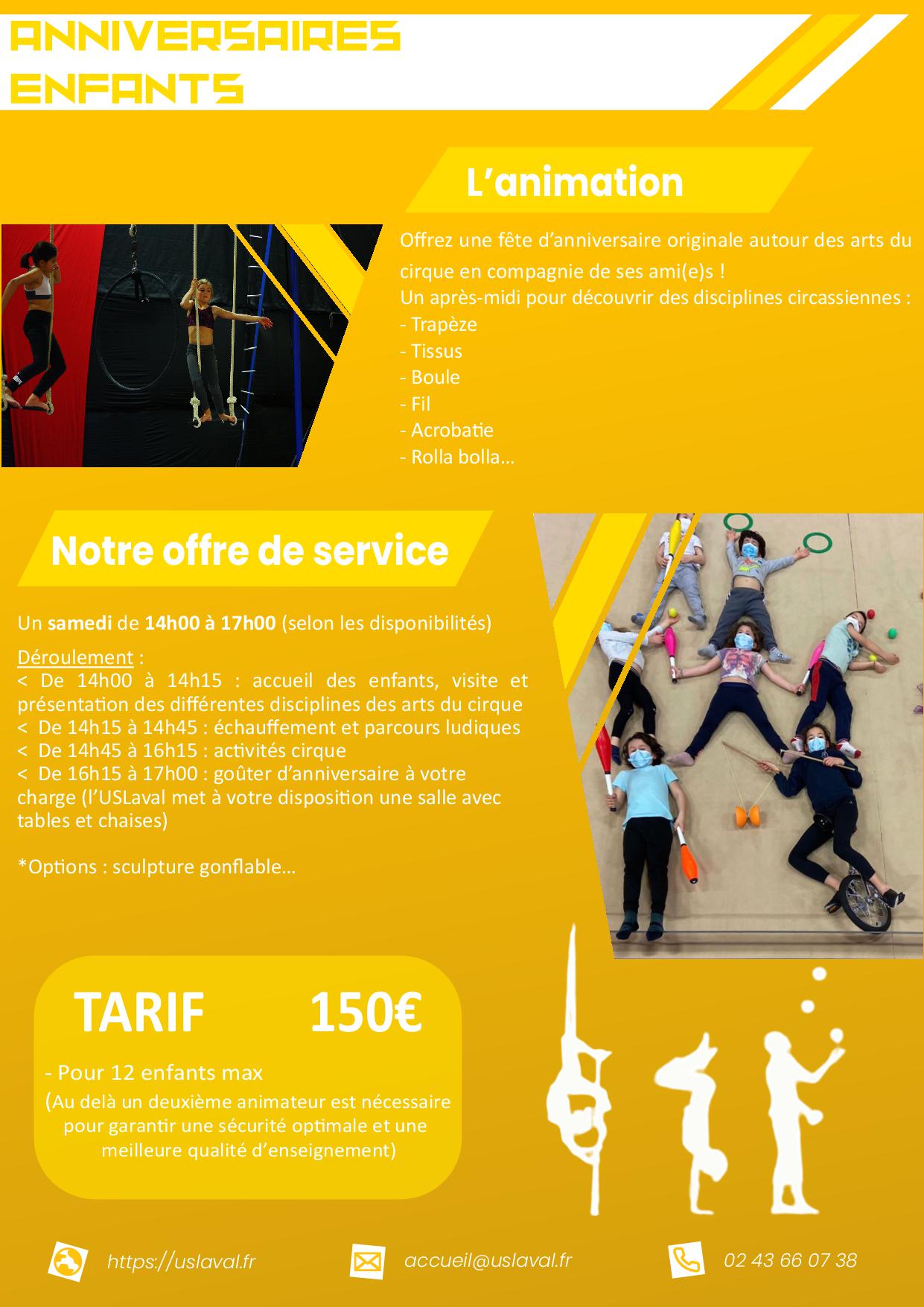 Fiches produits_fiche anniversaire CIRQUE